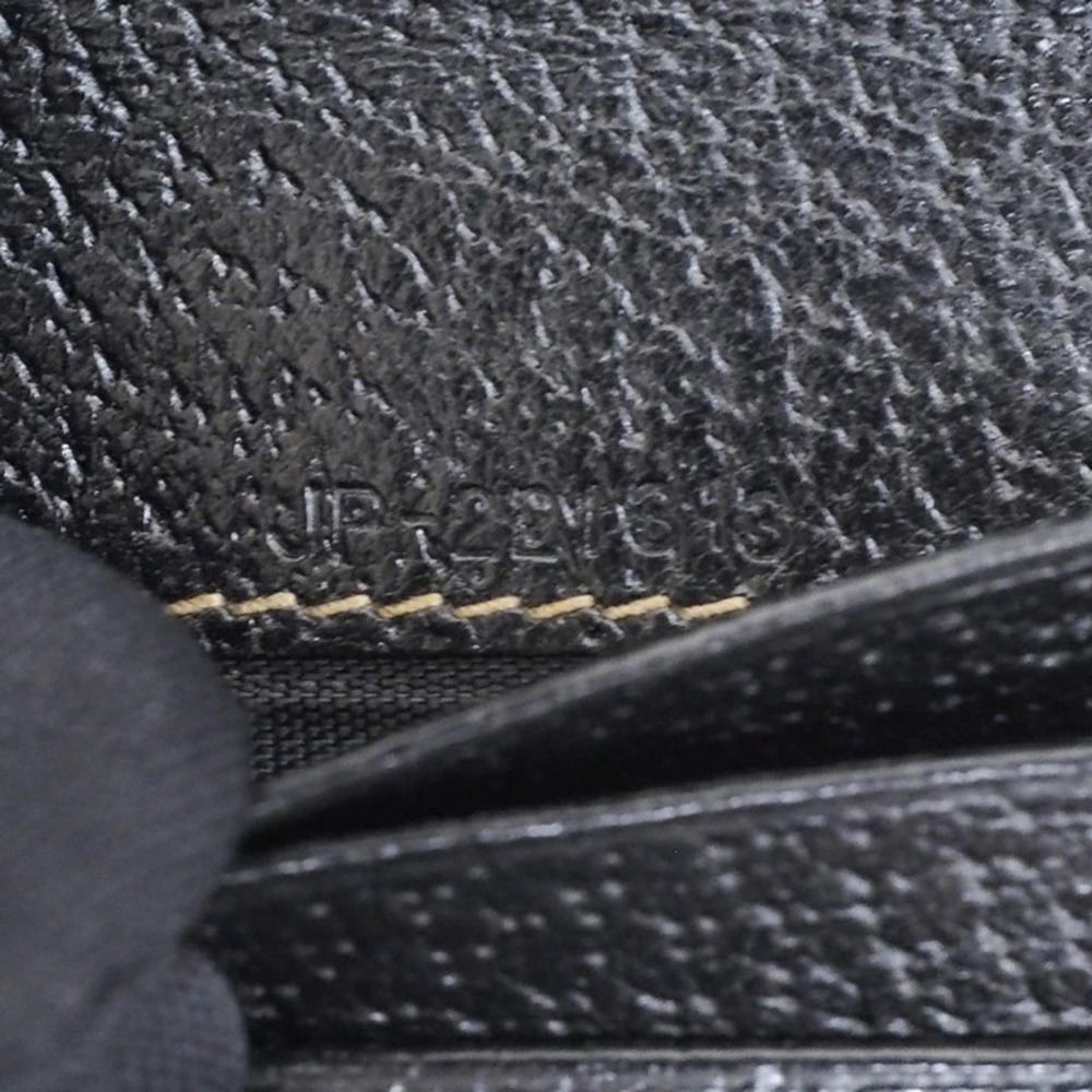 Salvatore Ferragamo Salvatore Gancini Tri fold Wallet Leather Black
